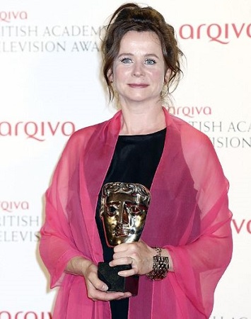 Emily after winning awards at BAFTA TV Awards