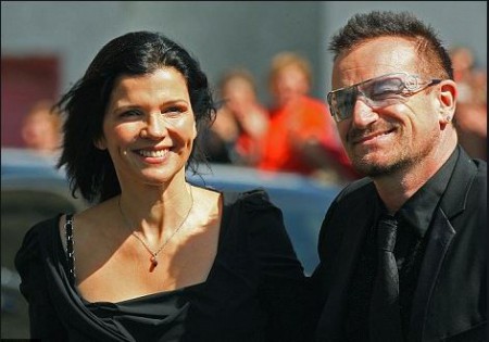 Bono and his late wife Ali Hewson as the guest attending Bret Desmond's wedding