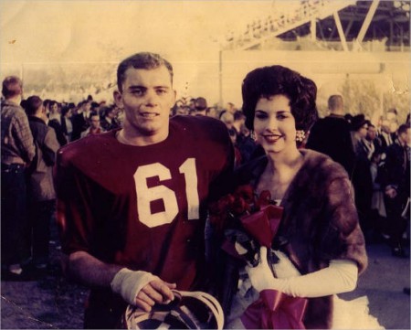 Eugenia Jones and Jerry Jones old photo during their college days