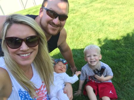 Bryan Bulaga and his wife, Abbie Mumpower with their two sweet children