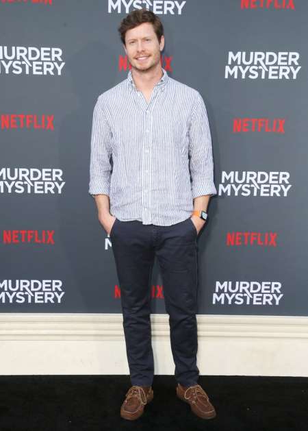 Anders Holm at the premiere of Netflix's Murder Mystery