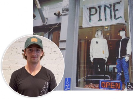 Daniel Neeson clothing store Pine Outfitters in New York