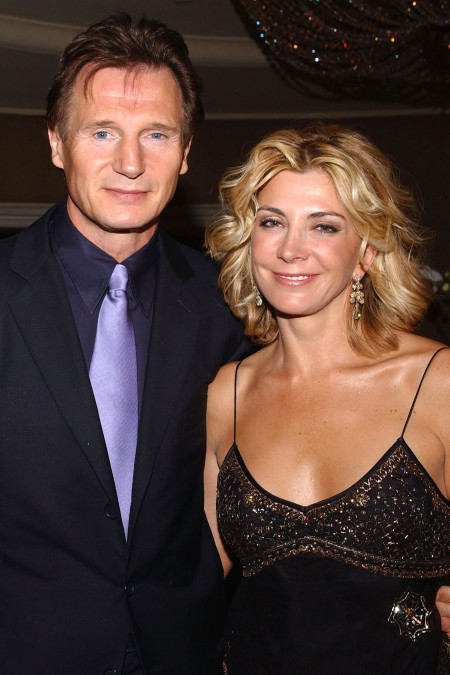 Liam Neeson with his late wife Natasha Richardson at an award event