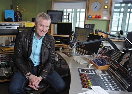 Jeremy Vine at work with BBC radio 2
