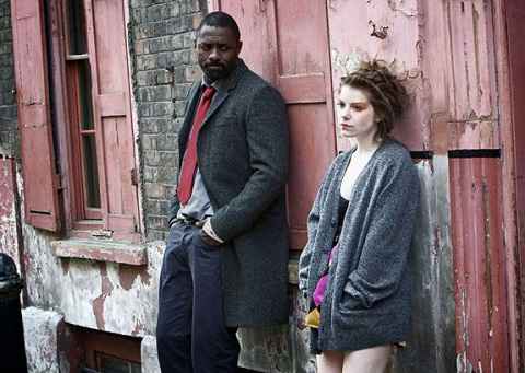 Amie-Ffion Edwards with her co-star in between the shoot 