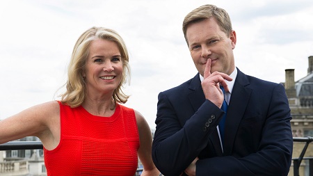 Christian Fraser and Katty Kay at BBC World News’ public-affairs program “Beyond 100 Days