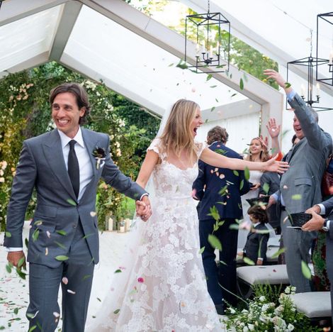 Gwyneth Paltrow's wedding with her second husband, Brad Falchuk