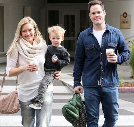 Hilary Duff with ex-husband, Mike and their son