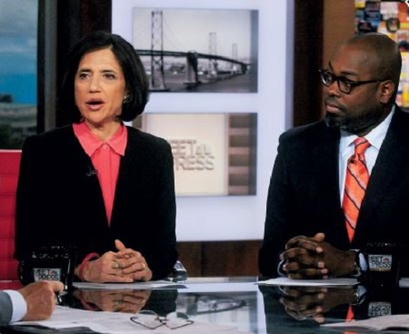 Image Jennifer Rubin makes her case on Meet the Press with host Chuck Todd