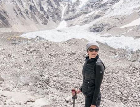 Mandy Moore on Everest Base Camp in Nepal