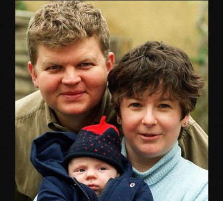 Jane and her ex-husband, Adrian with their first daughter, Eve