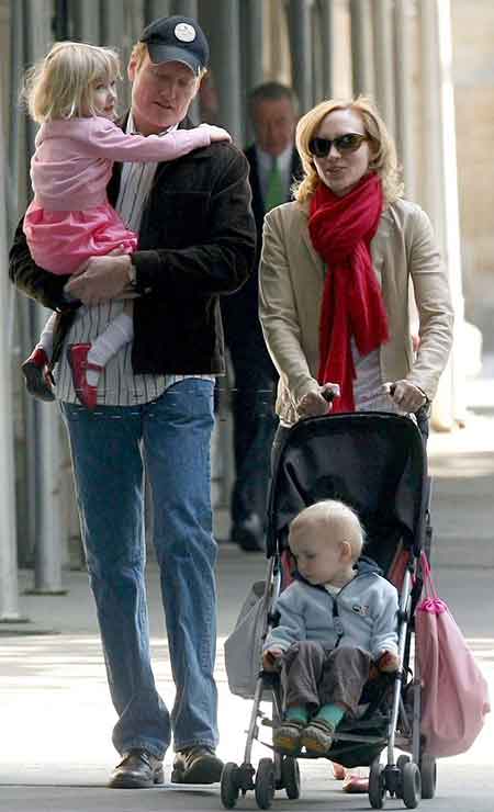 Liza Powel O'Brien with her husbad and children