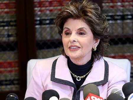 Image: Gloria Allred during interview after solving case