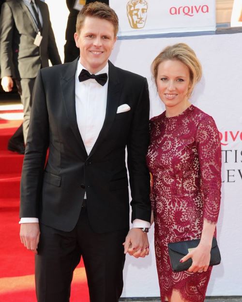 Harriet Humphrey and her husband, Jake Humphrey arrived at the Arqiva British Academy Television Awards at Theatre Royal on 18th May 2014 in London, England.