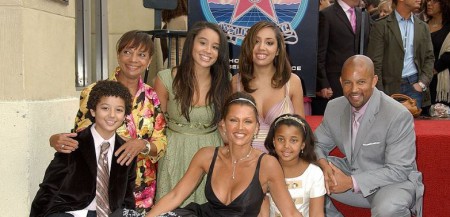 Vanessa Williams' family while she was receiving a star on the Hollywood Walk of Fame on March 19, 2007