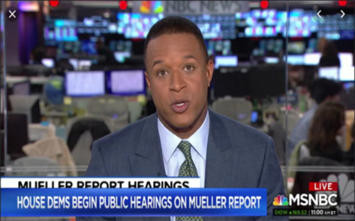 Image: Craig Melvin as reporter in MSNBC