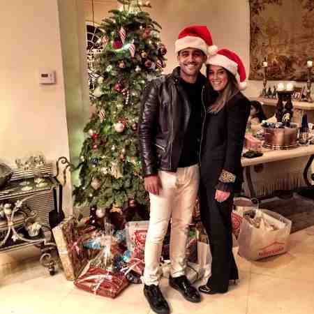 Mourad Zaoui with his wife, Sanaz Khoubnazar at the Christmas Eve