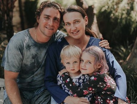  Anna and Peter Schafer with their two kids Lila Schafer and Jaylen Schafer (son).