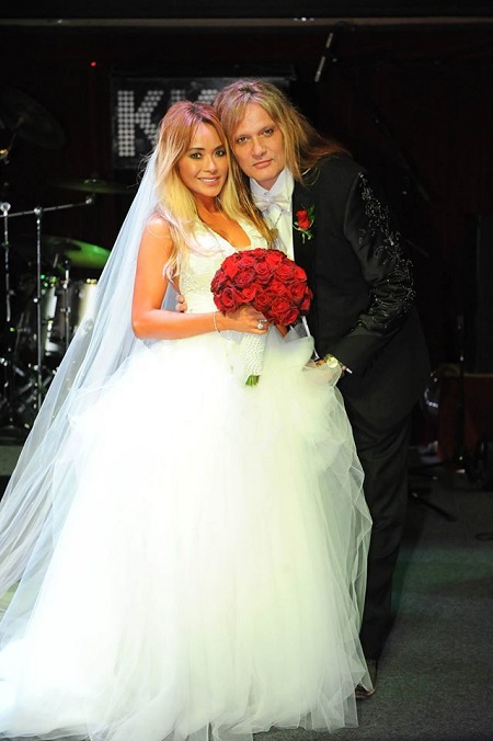 Suzanne Le and Sebastian Bach On Their Big Day on December 28, 2014
