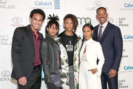 Will Smith along with his family members at an event