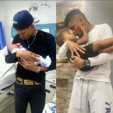  Angely Gaviria's Boyfriend Jhoynner Guzma Holding A Baby