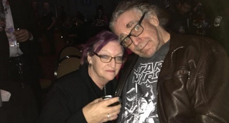 Angelique Mayhew with her late husband, Peter Mayhew