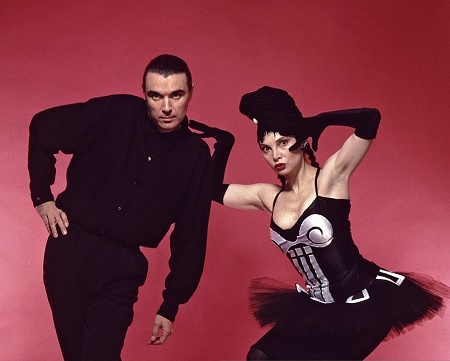 Toni Basil with her ex-boyfriend, David Byrne