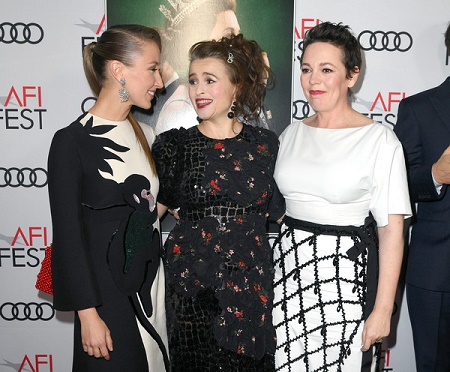 On November 16, 2019 in Hollywood, California, Erin Doherty participates with Helena Bonham Carter and Olivia Colman on ' The Crown ' Premiere at AFI FEST 2019