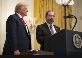 Alex Azar With Persident Donald Trump At The Wite House