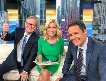 Ainsley Earhardt with her colleagues from Fox