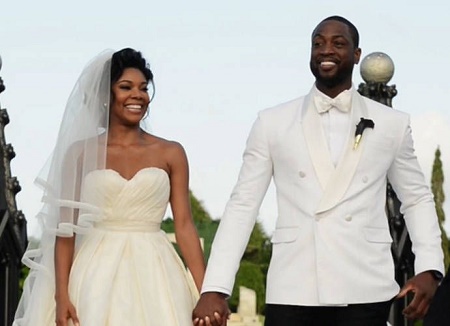 The Wedding Picture of Dwyane Wade and  Gabrielle Union