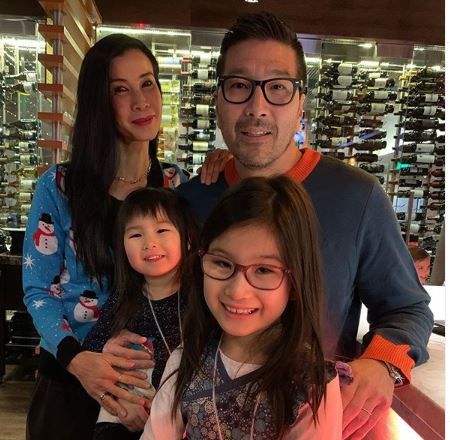 This Is Life with Lisa Ling host with her husband and two daughters Jett & Ray.