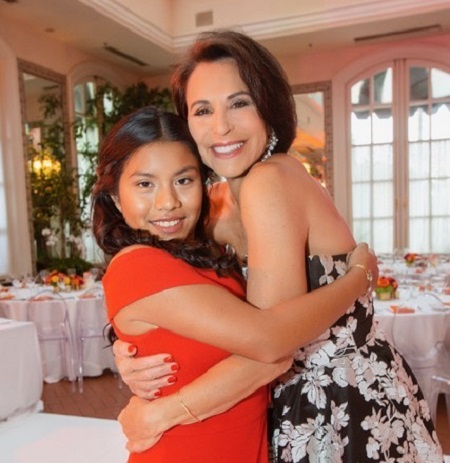 Giselle Fernandez With Her Adopted Daughter, Talei 
