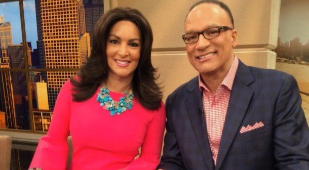 57 years old, Cheryl with her ex- husband and co-anchor at ABC 7 Chicago(WLS-TV).