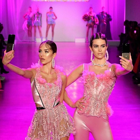 Lisa Rinna's Daughters, Amelia and Delilah on the runway at The Blonds Fall 2020 show