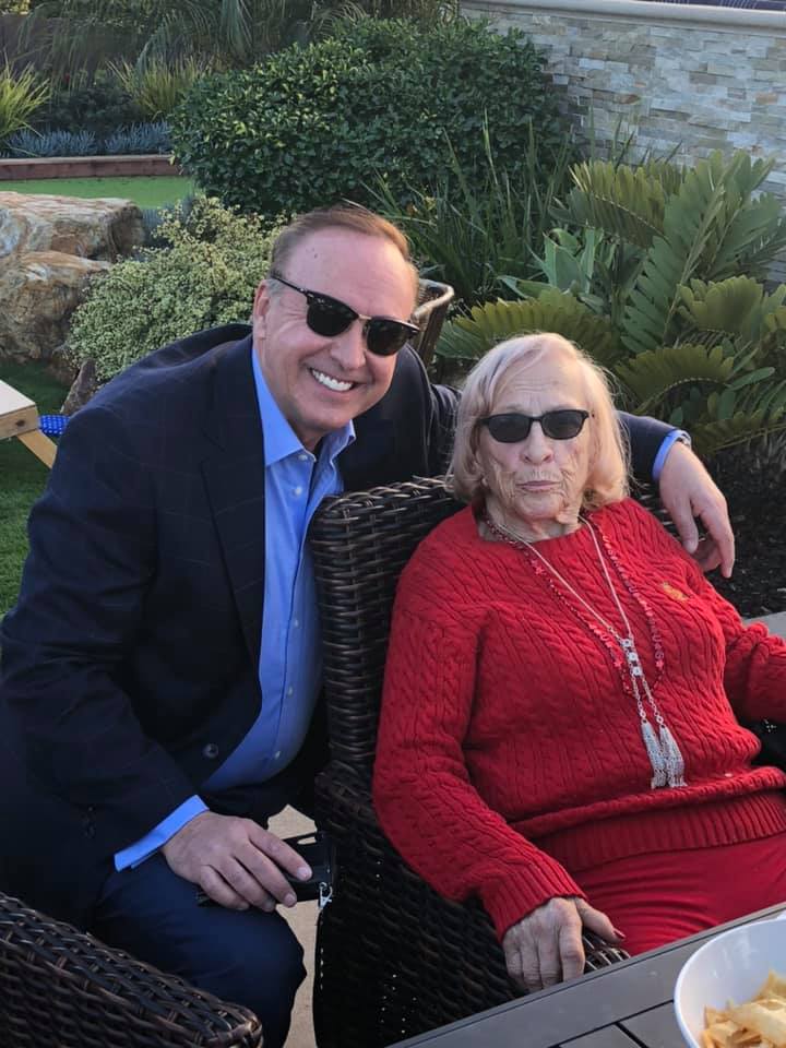 Tony Kovaleski with his 91-year old beautiful mother, enjoying his happy life.