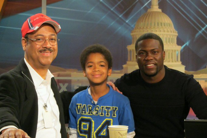 Tony's with his sons Connor and  comedian, Kevin Hart