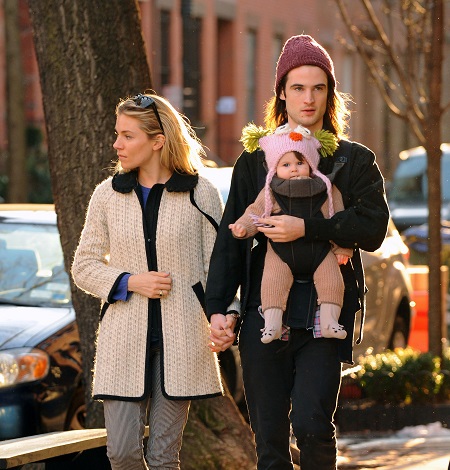 Tom Sturridge And His Former Fiancee, Sienna Miller With Their Daughter Marlowe Sturridge Born in 2012