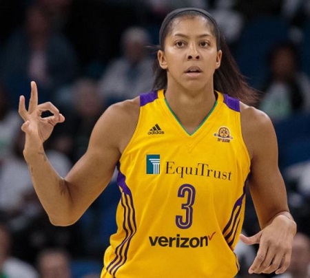  The WNBA Champion, Olympic Gold medalist, Candace Parker plays for the WNBA team Los Angeles Sparks