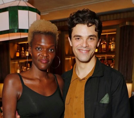 The British actors Jacob Fortune Lloyd and Sheila Atim attended the press night after party for 'The Importance Of Being Earnest' on August 2, 2018, in London, England. 