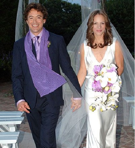 The Wedding Picture Of Robert Downey Jr. and His Second Wife, Susan Downey