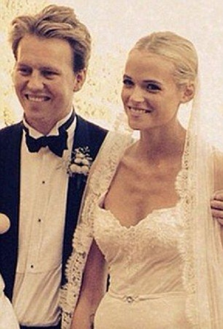  Gabriella Wilde and Alan Pownall During The Wedding Ceremony
