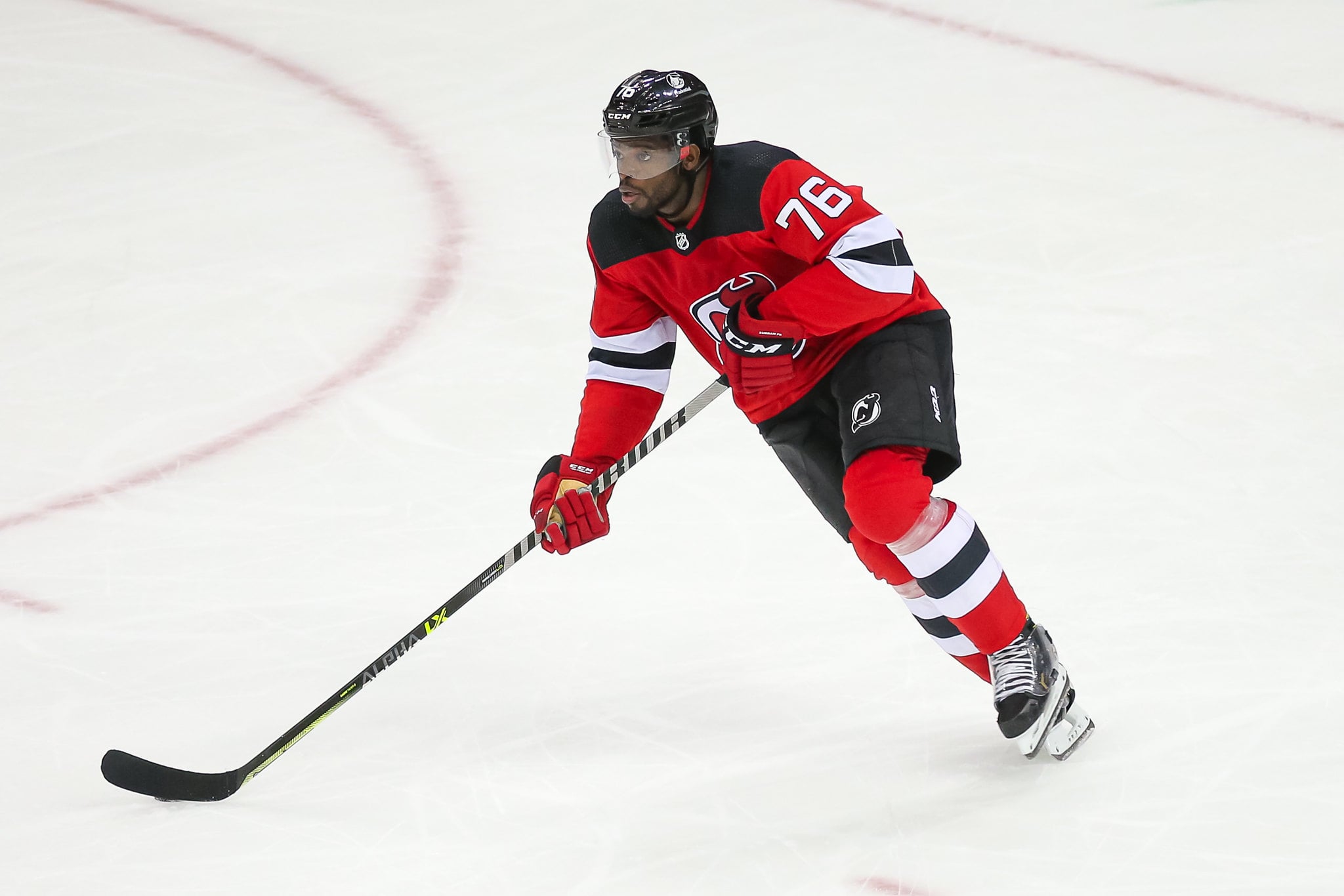 Pernell-Karl Sylvester Subban in a sports dress
