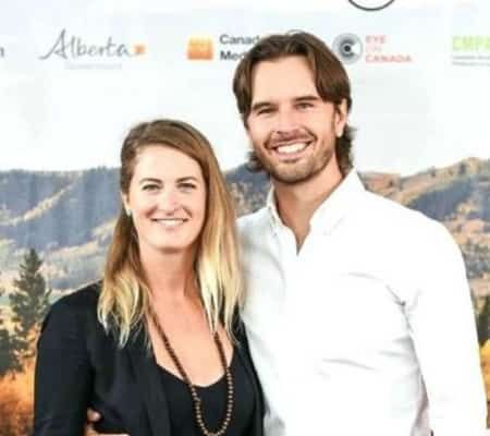 Allison Wardle with her husband Graham Wardle at an event