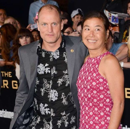 Woody Harrelson with his loving wife Laura Louie.