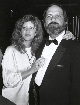 Nancy with her first husband, Brian De Palma