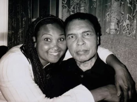 Maryum Ali with her father, Muhammad Ali