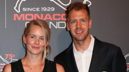 Hanna Prater with her husband, Sebastian Vettel