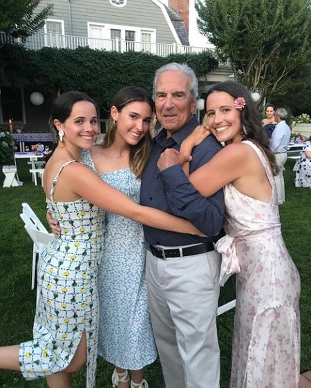 John's dad and three daughter.