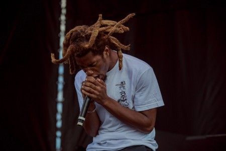 Denzel Curry performing at a concert in New York City
